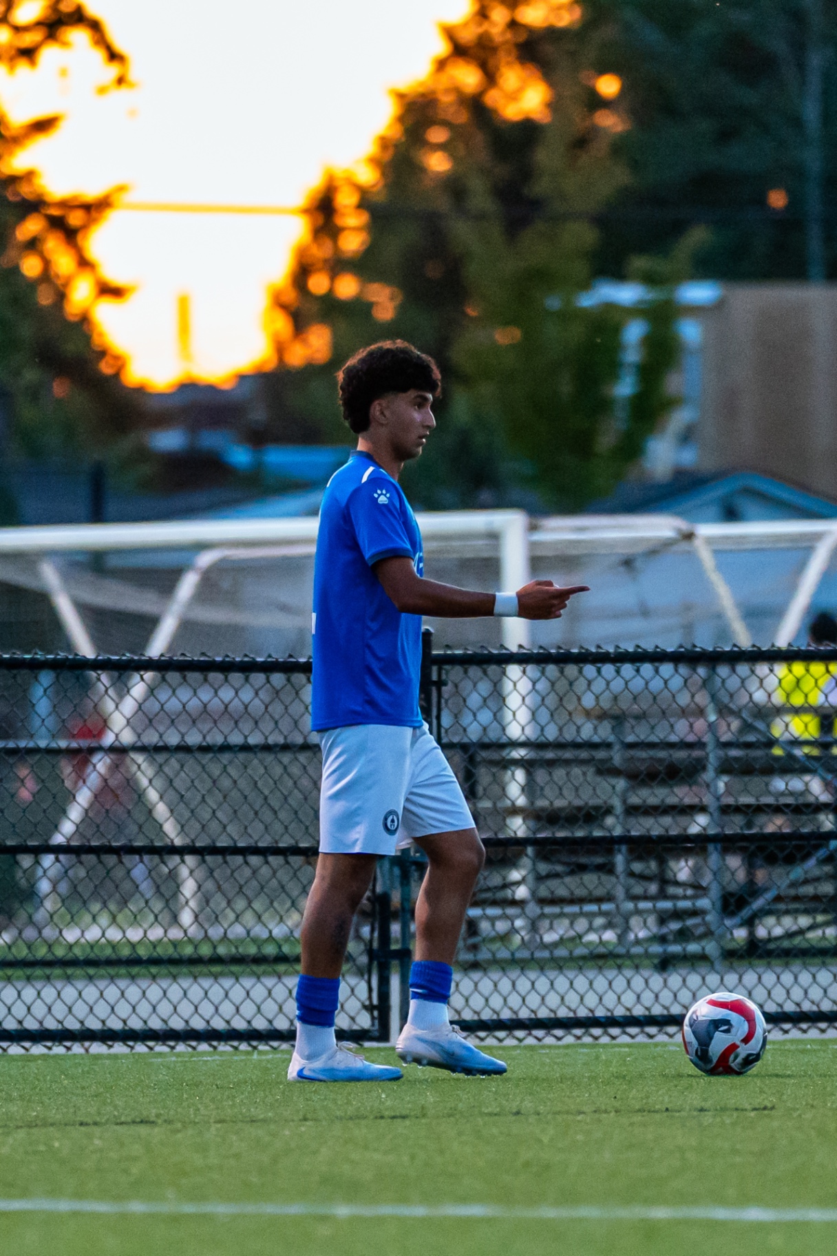 Sunset match silhouette